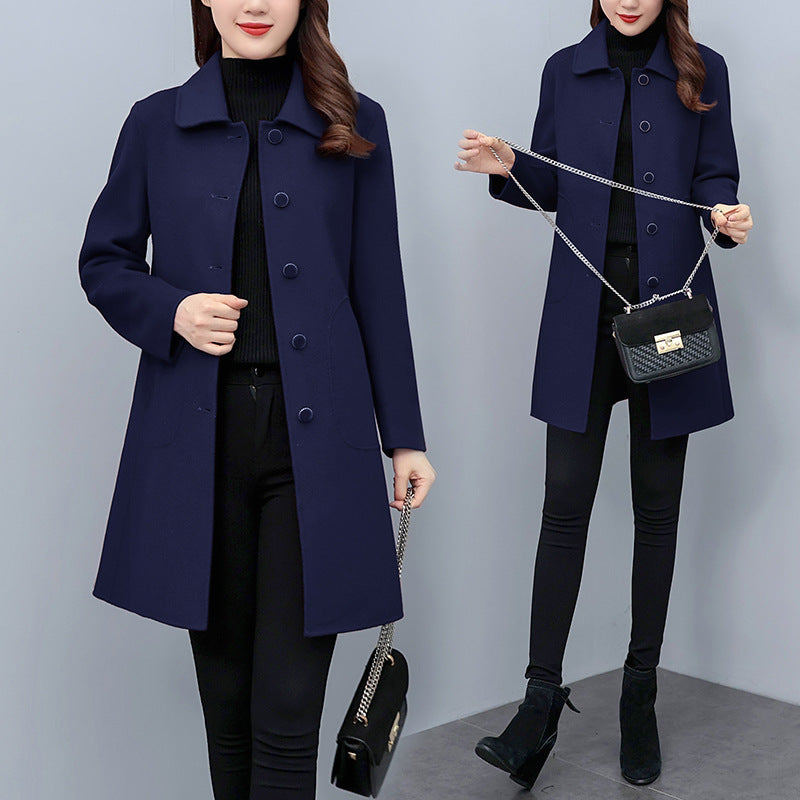 Autumn And Winter Woolen Coat Women